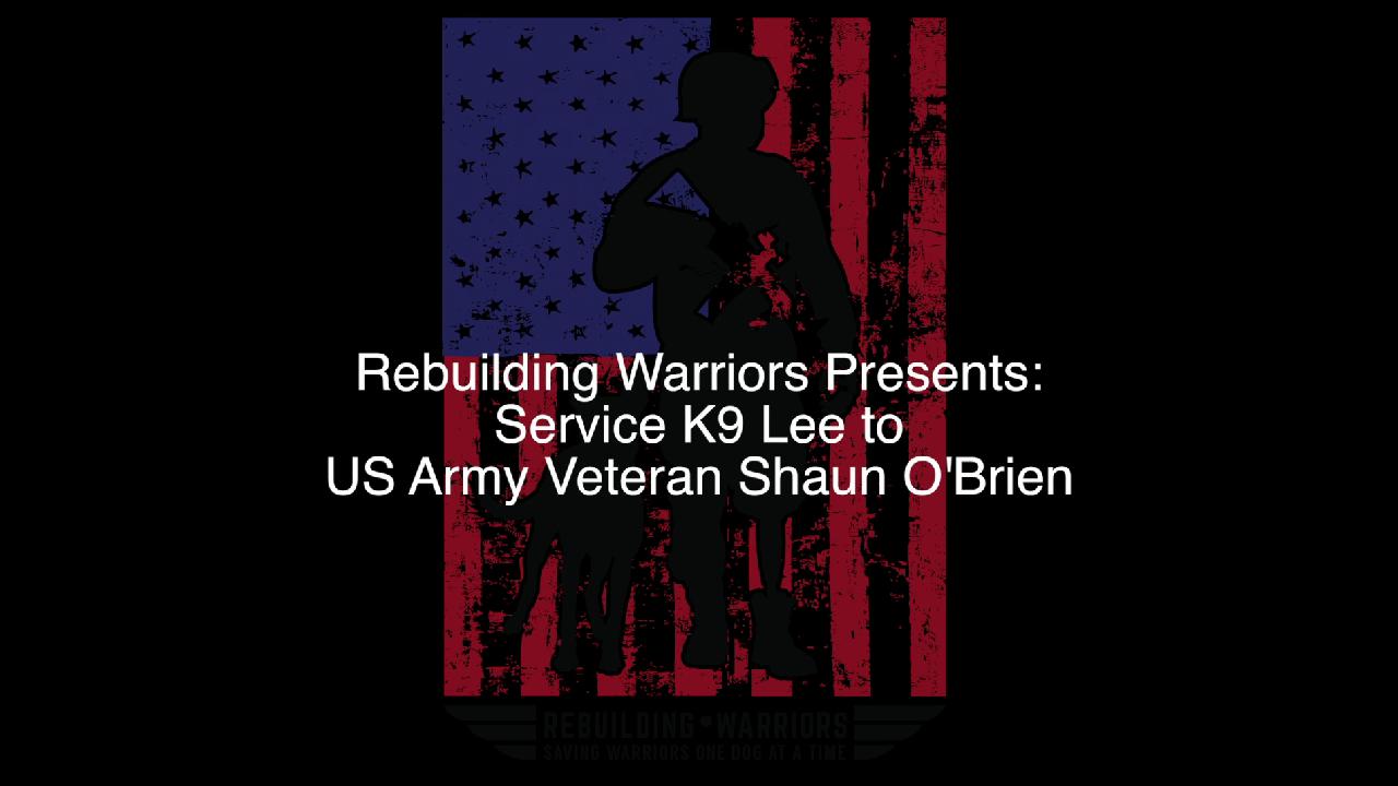 Justin Von Bargen and Service K9 Zeus